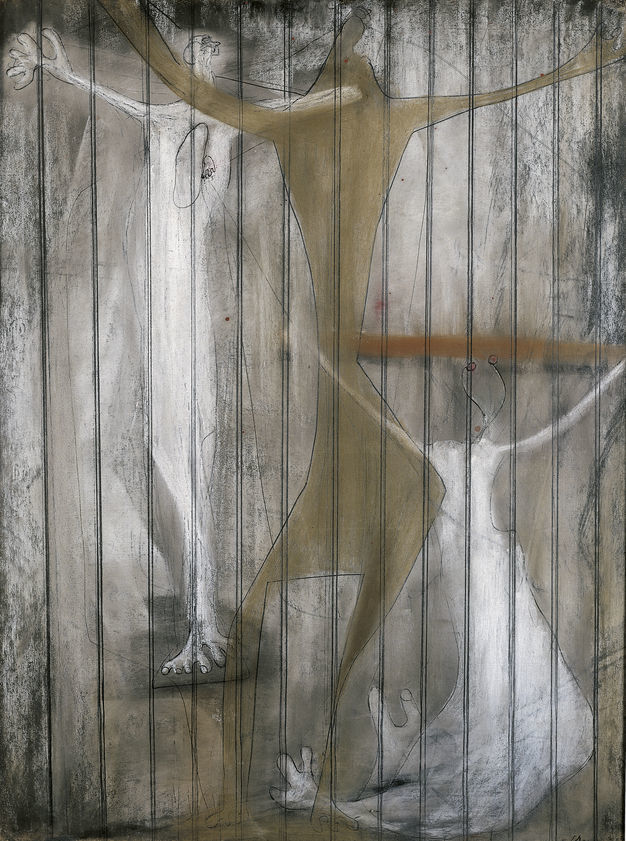 Crucifixion, 1933 by Francis Bacon © The Estate of Francis Bacon. All rights reserved, DACS/Artimage 2018. Photo: Prudence Cuming Associates Ltd Crucifixion, 1933