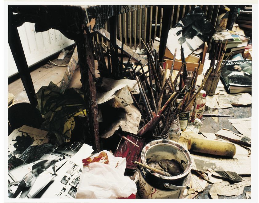 Francis Bacon's 7 Reece Mews studio, London 1998 by Francis Bacon © The Estate of Francis Bacon. All rights reserved, DACS/Artimage 2018. Photo: Perry Ogden Francis Bacon's 7 Reece Mews studio, London 1998