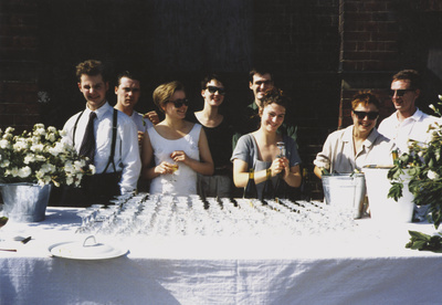 Just prior to Freeze private view. Left to Right: Ian Davenp...