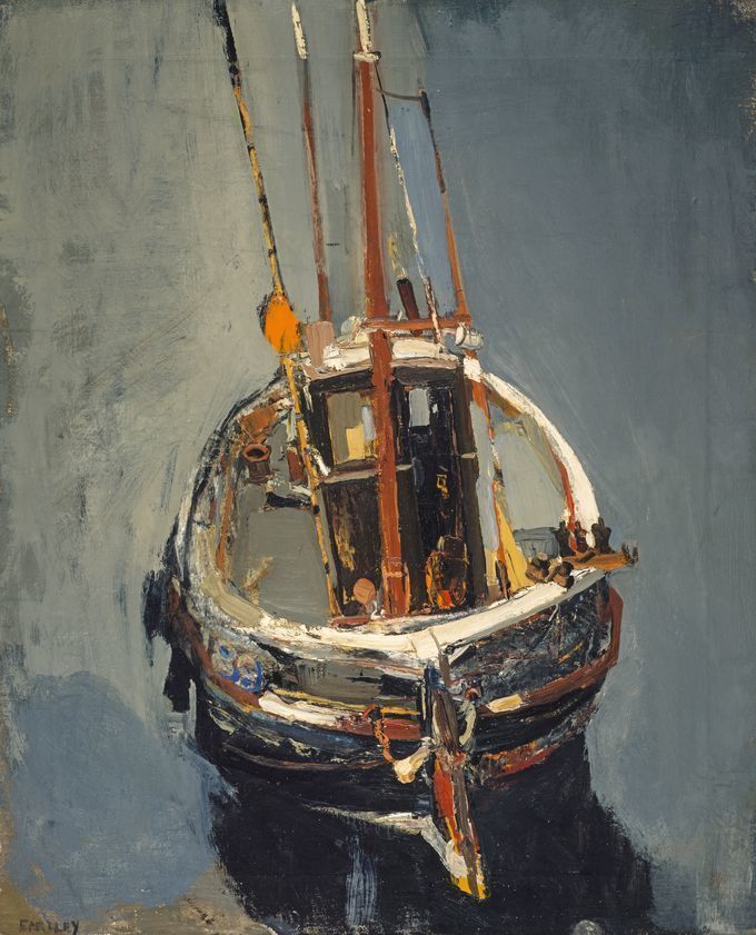 Seine Boat, c. 1960 by Joan Eardley © Estate of Joan Eardley. All Rights Reserved, DACS/Artimage 2018. Image: © National Galleries of Scotland Seine Boat, c. 1960