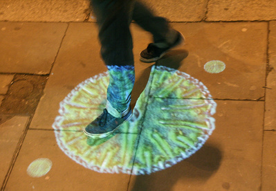 Lambeth Floating Marsh, street projection 1, 2015