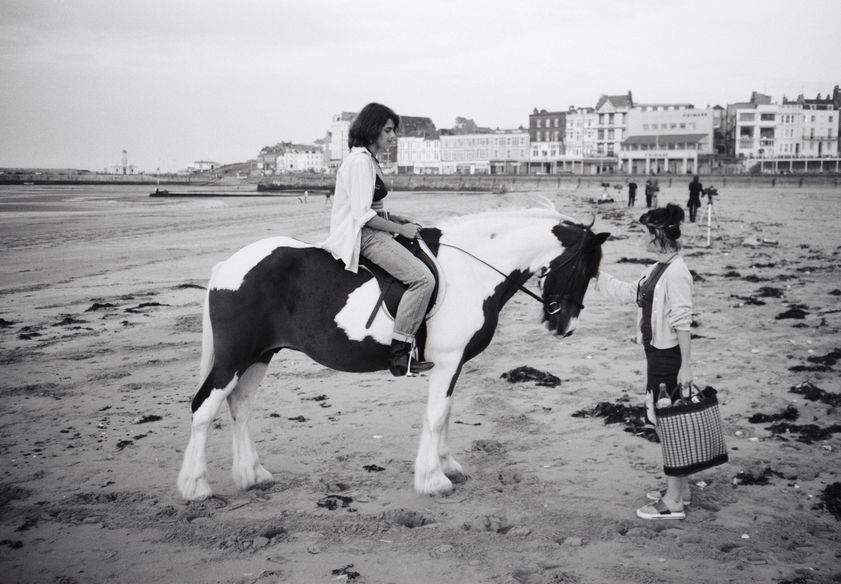 Tracey Emin with Abigail Lane while making Riding for a Fall, Margate, 1998 by Johnnie Shand Kydd © Johnnie Shand Kydd. All Rights Reserved, DACS/Artimage 2018. Photo: Johnnie Shand Kydd Tracey Emin with Abigail Lane while making Riding for a Fall, Margate, 1998
