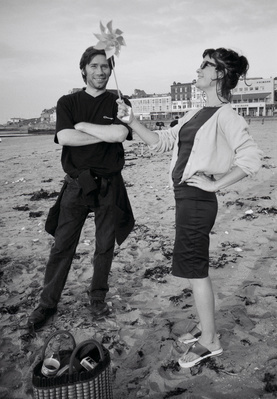 Mat Collishaw and Abigail Lane during the making of Tracey E...
