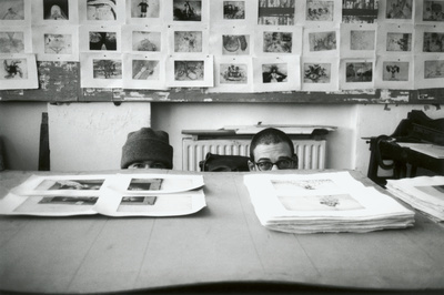 Jake and Dinos Chapman working on Disasters of War, Studio, ...