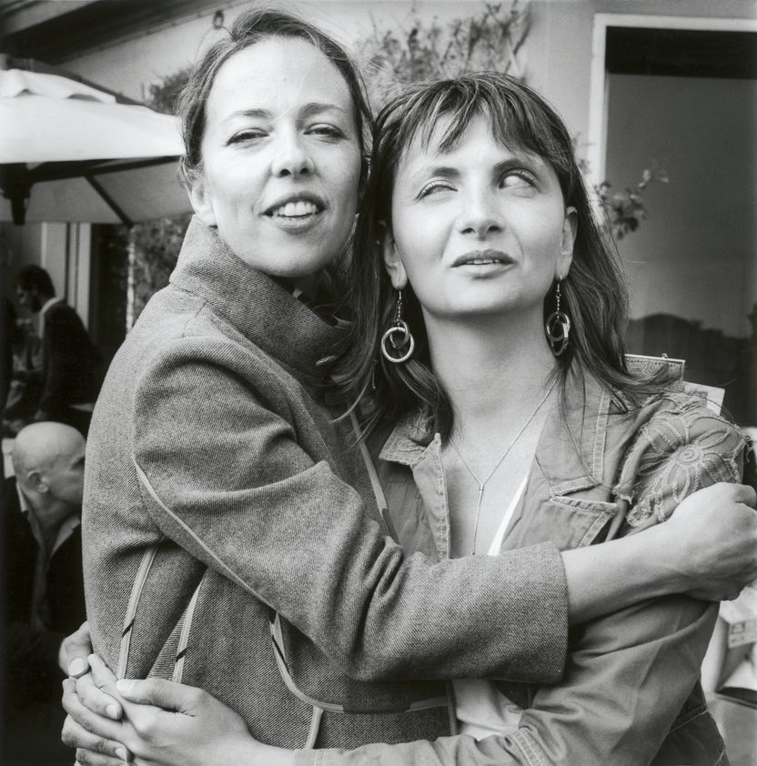 Jenny Saville with Rosetta, Rome, 2005 by Johnnie Shand Kydd © Johnnie Shand Kydd. All Rights Reserved, DACS/Artimage 2018. Photo: Johnnie Shand Kydd Jenny Saville with Rosetta, Rome, 2005