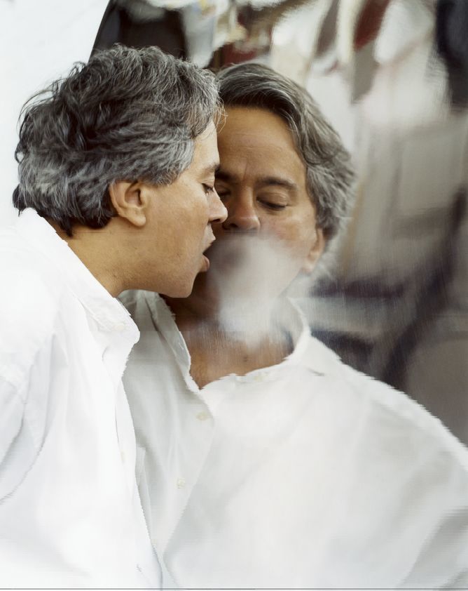 Anish Kapoor, Studio, London, 2002 by Johnnie Shand Kydd Artwork © Anish Kapoor. All Rights Reserved, DACS/Artimage 2018. Photo: © Johnnie Shand Kydd Anish Kapoor, Studio, London, 2002