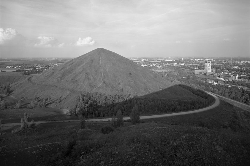 Terril de Loos 11 with shadow of Terril 19, France, 2014 by John Davies © John Davies. All Rights Reserved, DACS/Artimage 2018 Terril de Loos 11 with shadow of Terril 19, France, 2014