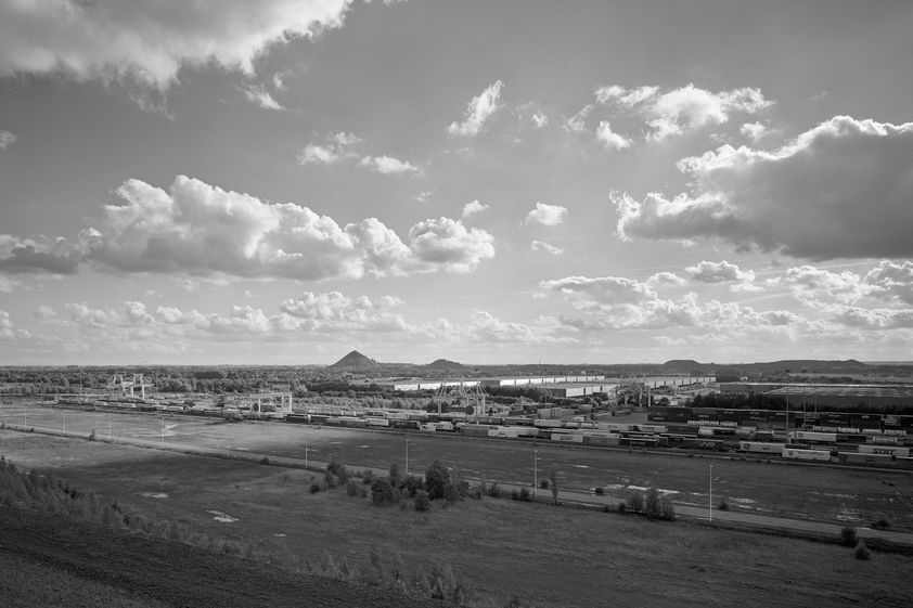 From Oignies towards Terril de Ste Henriette, Dourges, France, 2014 by John Davies © John Davies. All Rights Reserved, DACS/Artimage 2018 From Oignies towards Terril de Ste Henriette, Dourges, France, 2014