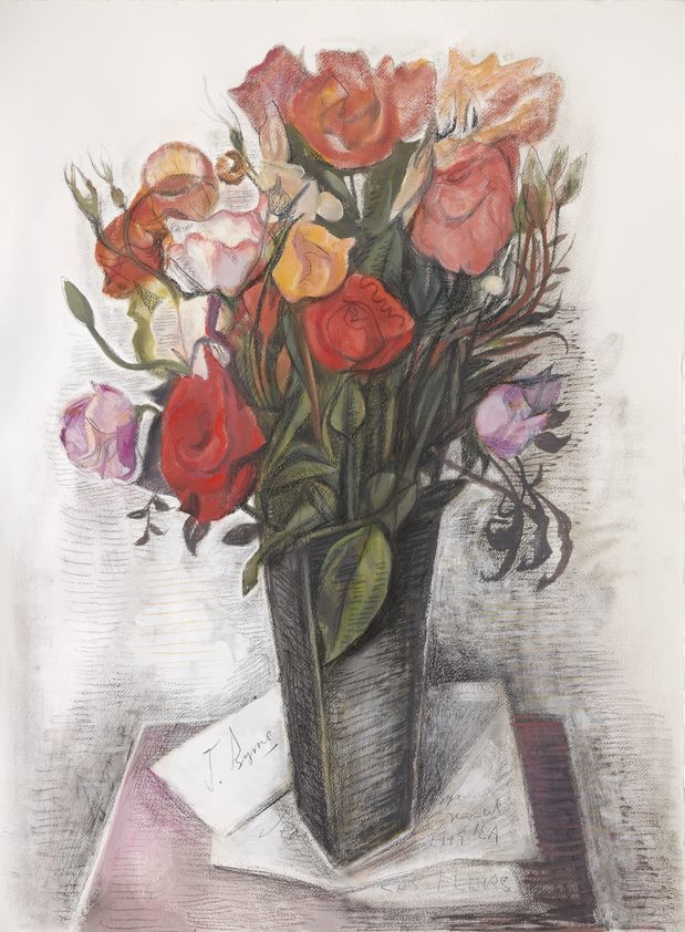 Say it with Flowers, 2015 by John Byrne © John Byrne. All Rights Reserved, DACS/Artimage 2018. Image courtesy of The Fine Art Society, Edinburgh Say it with Flowers, 2015