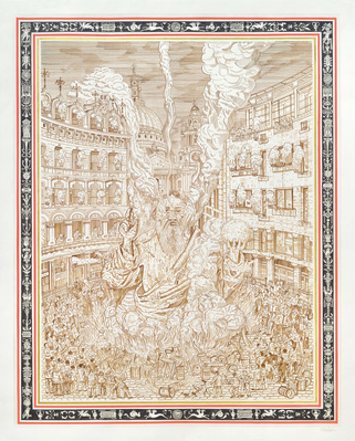 Effigy at Ludgate Circus, 2015