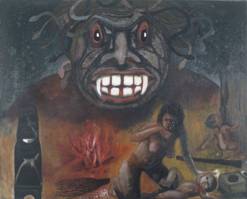Guyana Myths II: Masacurraman, 1971 by Aubrey Williams © Estate of Aubrey Williams. All rights reserved, DACS/Artimage 2018. Photo: Jonathan Orenstein Guyana Myths II: Masacurraman, 1971