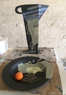 Ceramic work in production, July 2016