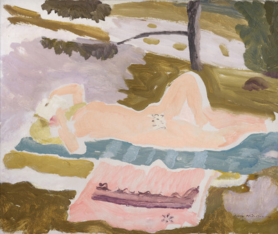 Sleeping Figure with Book, Sizewell, 1934