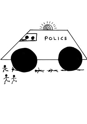 Untitled (Police van), 2009