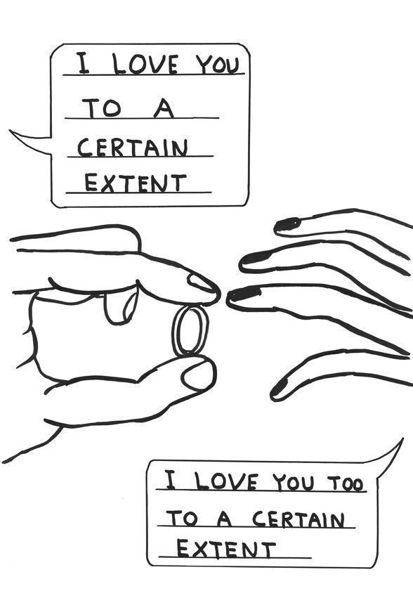 Untitled (I love you), 2014 by David Shrigley © David Shrigley. All Rights Reserved, DACS/Artimage 2018 Untitled (I love you), 2014