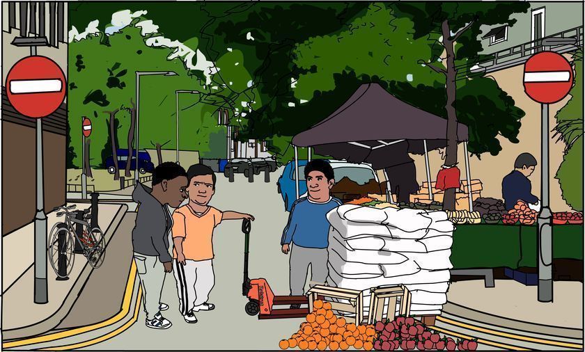 Peckham Promenade, 2015 by Janette Parris © Janette Parris. All Rights Reserved, DACS/Artimage 2018 Peckham Promenade, 2015