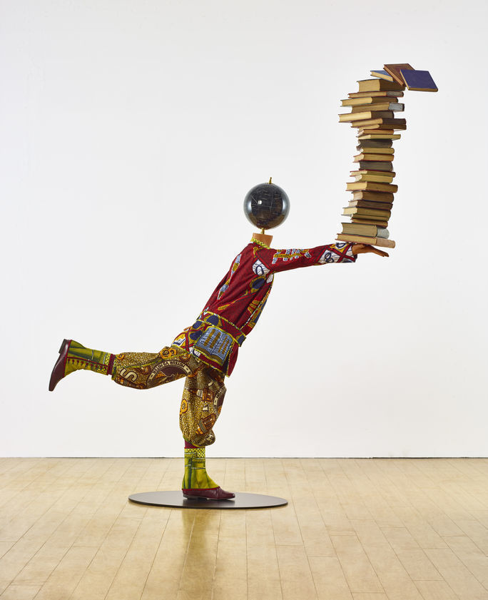 Boy Balancing Knowledge II, 2016 by Yinka Shonibare MBE © Yinka Shonibare MBE. All Rights Reserved, DACS/Artimage 2018. Image courtesy Stephen Friedman Gallery. Photo: Stephen White Boy Balancing Knowledge II, 2016