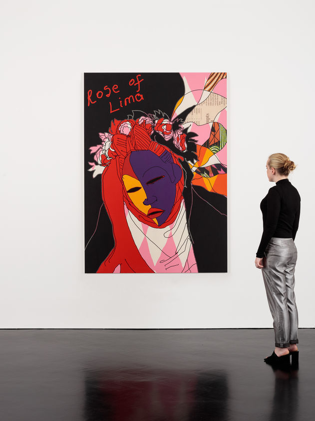 Rose of Lima, 2016 by Yinka Shonibare MBE © Yinka Shonibare MBE. All Rights Reserved, DACS/Artimage 2018. Image courtesy Stephen Friedman Gallery. Photo: Mark Blower Rose of Lima, 2016