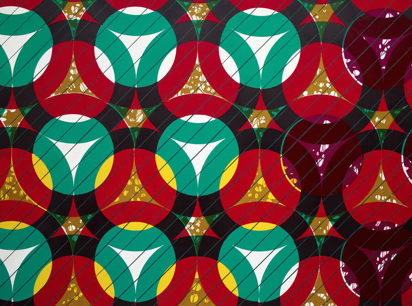 ...and the wall fell away, 2016 (detail) by Yinka Shonibare MBE © Yinka Shonibare MBE. All Rights Reserved, DACS/Artimage 2018. Image courtesy Stephen Friedman Gallery. Photo: Mark Blower ...and the wall fell away, 2016 (detail)