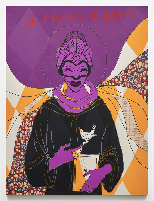 St. Francis of Assisi, 2016 by Yinka Shonibare MBE © Yinka Shonibare MBE. All Rights Reserved, DACS/Artimage 2018. Image courtesy Stephen Friedman Gallery. Photo: Stephen White St. Francis of Assisi, 2016