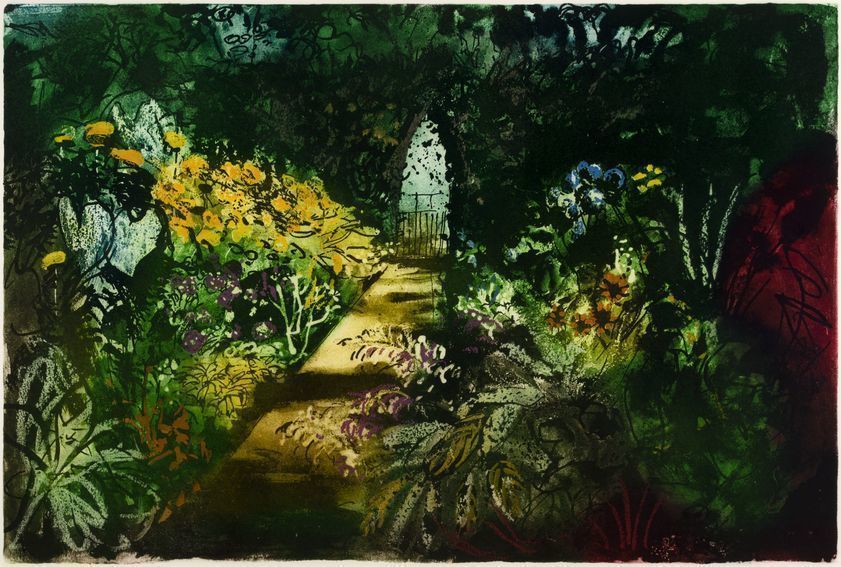 Summer Garden, Fawley Bottom, 1984 by John Piper © The Piper Estate / DACS/Artimage 2018. Photo: Luke Piper Summer Garden, Fawley Bottom, 1984