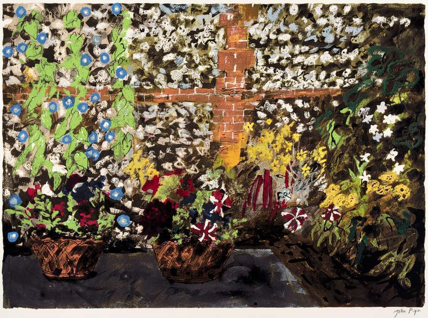 Terrace with Red Pots, 1987 by John Piper © The Piper Estate / DACS/Artimage 2018. Photo: Luke Piper Terrace with Red Pots, 1987