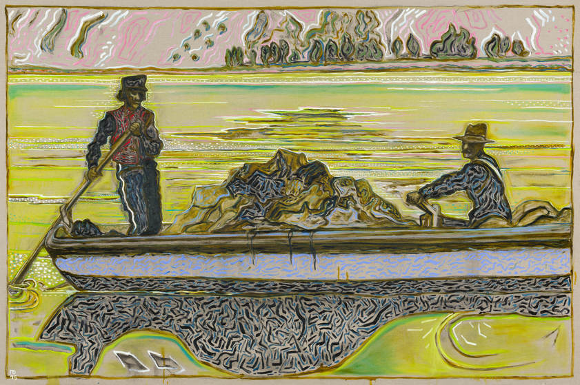 alaskan packers, yukon river 1901 (version), 2015 by Billy Childish © Billy Childish. All Rights Reserved, DACS/Artimage 2018 alaskan packers, yukon river 1901 (version), 2015