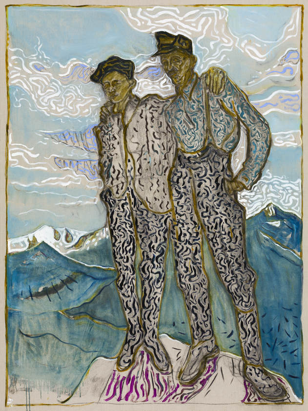 standing at segantini's hut, 2014 by Billy Childish © Billy Childish. All Rights Reserved, DACS/Artimage 2018. Photo: Rikard Osterlund standing at segantini's hut, 2014
