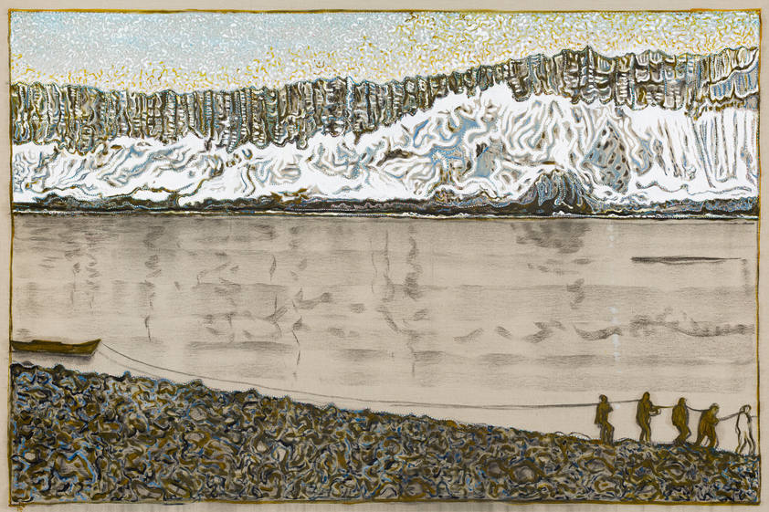 childs glacier, 2015 by Billy Childish © Billy Childish. All Rights Reserved, DACS/Artimage 2018. Photo: Rikard Osterlund childs glacier, 2015