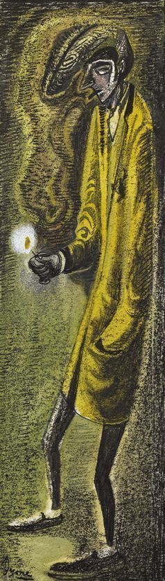 The Smoker, 2012 by John Byrne © John Byrne. All Rights Reserved, DACS/Artimage 2018. Image courtesy of The Fine Art Society, Edinburgh The Smoker, 2012