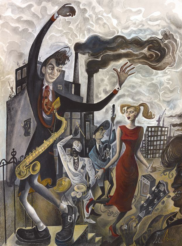 Lopsided Love Story, 2016 by John Byrne © John Byrne. All Rights Reserved, DACS/Artimage 2018. Image courtesy of The Fine Art Society, Edinburgh. Photo: John McKenzie Lopsided Love Story, 2016