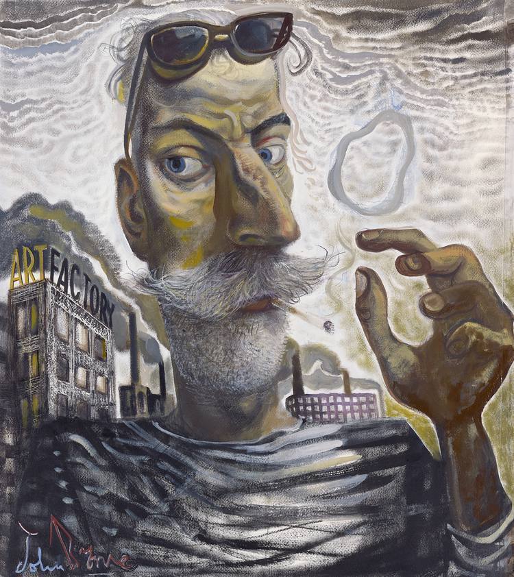 Art Factory, 2016 by John Byrne © John Byrne. All Rights Reserved, DACS/Artimage 2018. Image courtesy of The Fine Art Society, Edinburgh. Photo: John McKenzie Art Factory, 2016