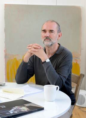 Christopher Le Brun, studio, London, 2012