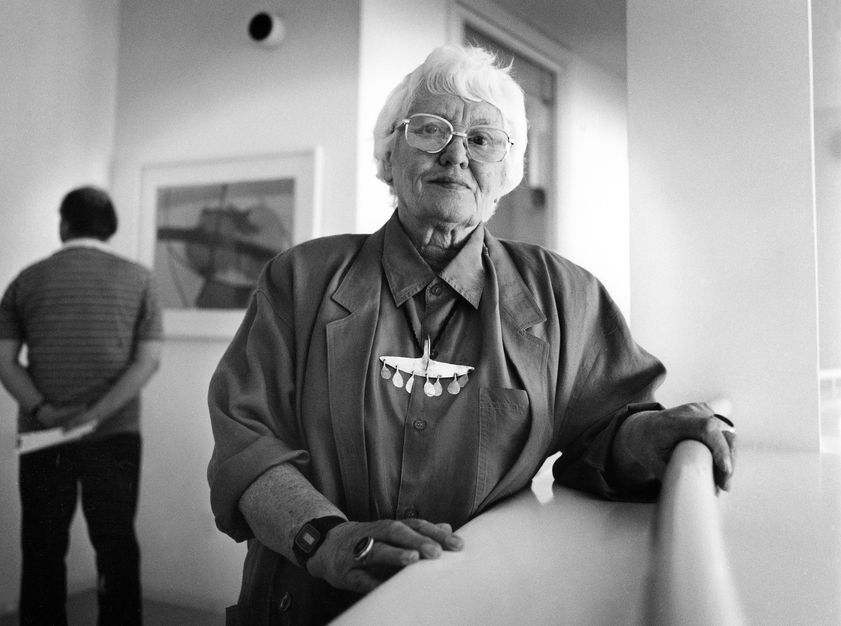 Wilhelmina Barns-Graham, St Ives, 1993 by Anne-Katrin Purkiss © Anne-Katrin Purkiss. All Rights Reserved, DACS/Artimage 2018 Wilhelmina Barns-Graham, St Ives, 1993