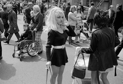 North of England: Bystanders viewing carnival procession, Ma...