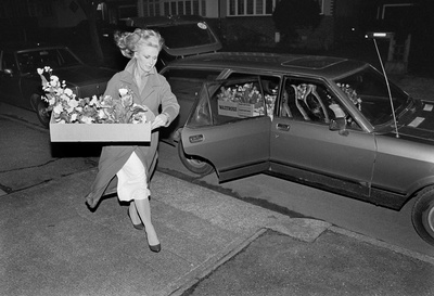 Home Counties Suburbia: silk flower evening, Hayes, Kent, 19...