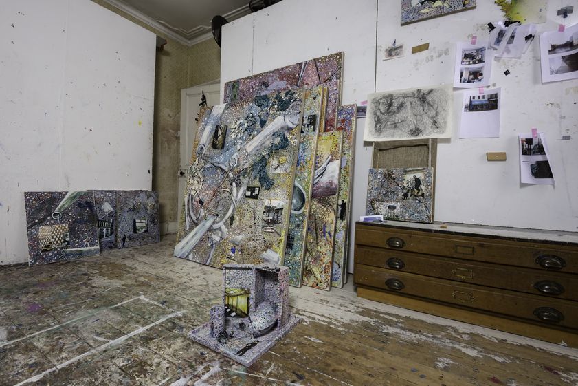 Jeffrey Dennis's studio, London, 2015 by Jeffrey Dennis © Jeffrey Dennis. All rights reserved, DACS/Artimage 2018. Photo: Joe Plommer Jeffrey Dennis's studio, London, 2015