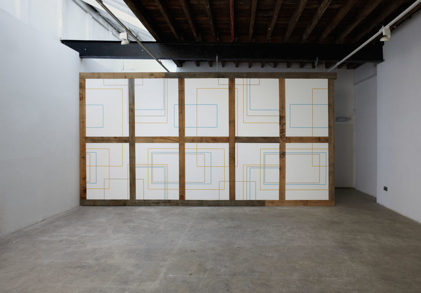 Green Oak Aqua Modern, 2011 by Alison Turnbull © Alison Turnbull. All Rights Reserved, DACS/Artimage 2018. Photo: Peter White Green Oak Aqua Modern, 2011
