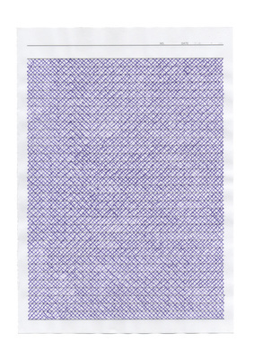 Violet on Complete (Ink on Paper series), 2017