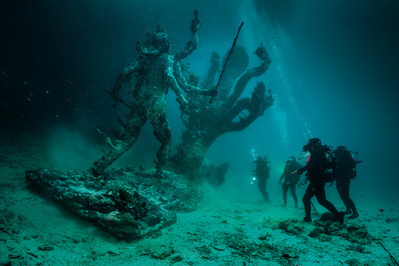 Hydra and Kali Discovered by Four Divers