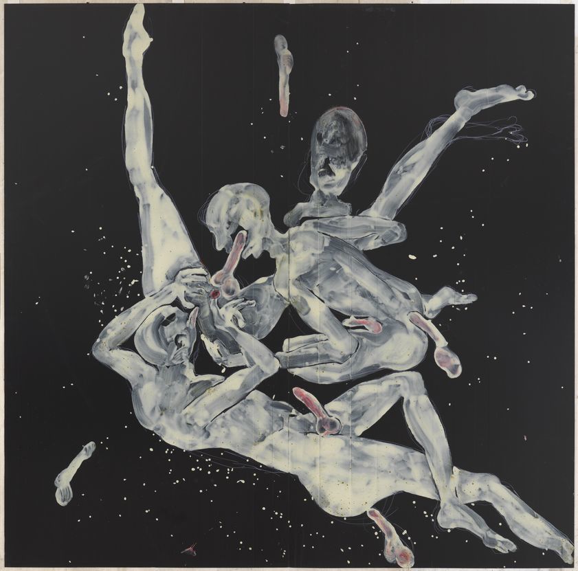 Untitled (sex painting), 2017 by Roger Hiorns © Roger Hiorns. All Rights Reserved, DACS/Artimage 2018 Untitled (sex painting), 2017