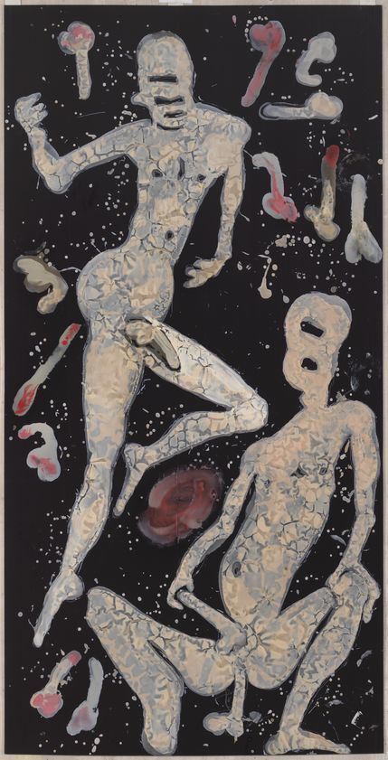 Untitled (sex painting), 2017 by Roger Hiorns © Roger Hiorns. All Rights Reserved, DACS/Artimage 2018 Untitled (sex painting), 2017