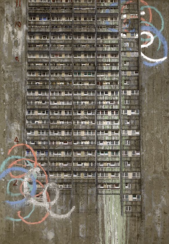 Gordon House, West Face, 2013 by David Hepher © David Hepher. All Rights Reserved, DACS/Artimage 2018. Image courtesy Flowers Gallery Gordon House, West Face, 2013