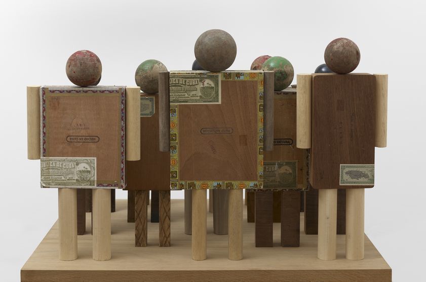 Crowd, 2014 by Peter Blake © Peter Blake. All Rights Reserved, DACS/Artimage 2018. Image: © Waddington Custot. Photo: Prudence Cuming Associates Ltd Crowd, 2014