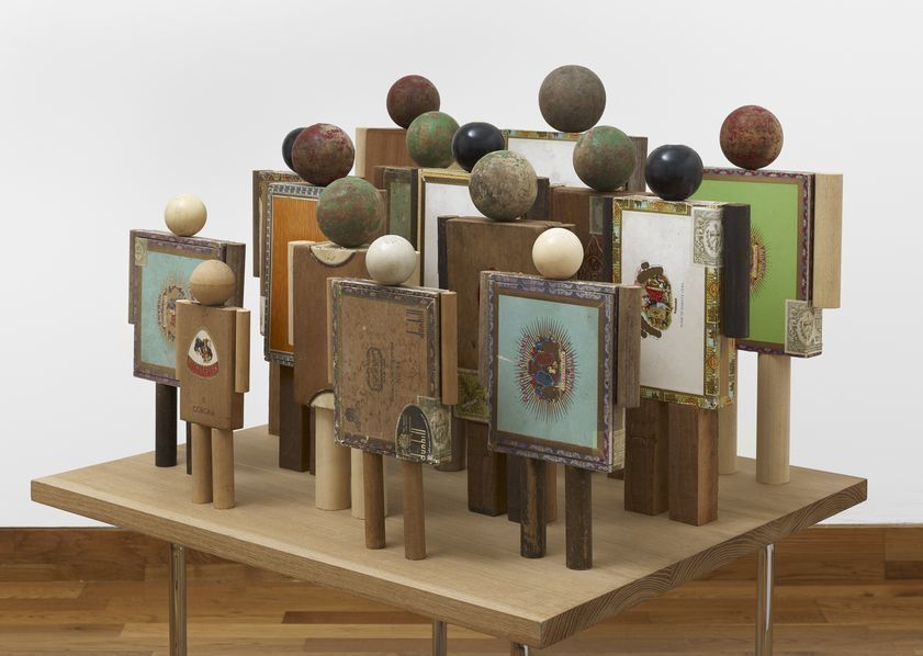 Crowd, 2014 by Peter Blake © Peter Blake. All Rights Reserved, DACS/Artimage 2018. Image: © Waddington Custot. Photo: Prudence Cuming Associates Ltd Crowd, 2014
