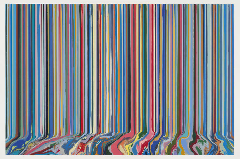 Poured Triptych Etching: The Marriage (After Perugino), 2017 by Ian Davenport © Ian Davenport. All Rights Reserved, DACS/Artimage 2018 Poured Triptych Etching: The Marriage (After Perugino), 2017