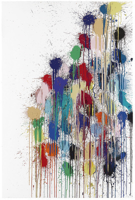 Colour Splat Slide (white), 2017