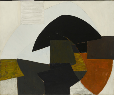 Curved Form, Black and White, 1954