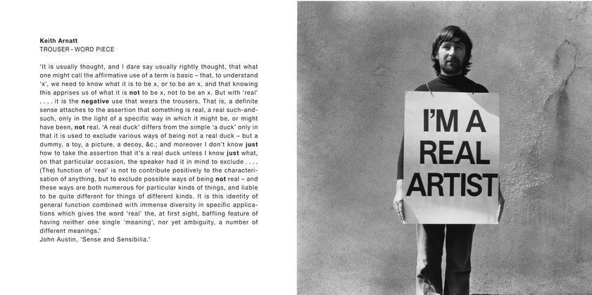 Trouser - Word Piece, 1972 by Keith Arnatt © Keith Arnatt Estate. All rights reserved. DACS/Artimage 2018. Image courtesy Sprüth Magers Berlin London Trouser - Word Piece, 1972