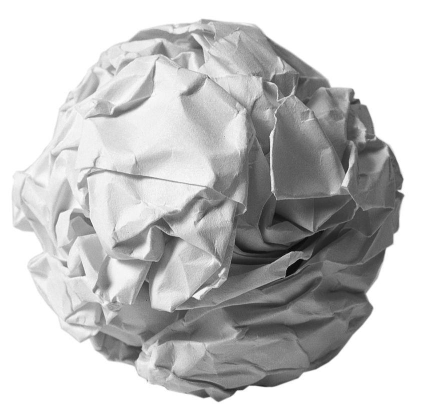 Work No. 88, A sheet of A4 paper crumpled into a ball, 1995 by Martin Creed © Martin Creed. All Rights Reserved, DACS/Artimage 2018 Work No. 88, A sheet of A4 paper crumpled into a ball, 1995